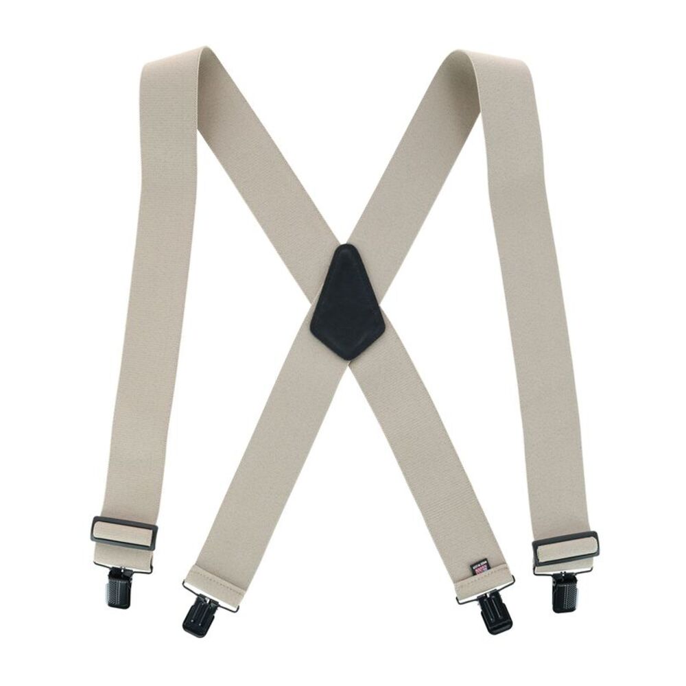 Perry Suspenders Men's Solid Color X-Back Clip-End Suspenders